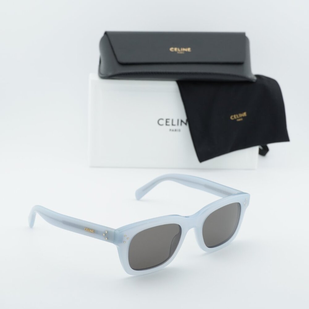 Celine CL40232I 20A Rectangle Sunglasses - Glossy Grey/Grey - Picture 5 of 10